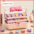 BALRAJ Cute Girls Hair Accessories Storage Box Bow Switch Organizer Box Jewelry Box, Plastic Hair Ties Holder Hair Clips Container Headbands Organ...
