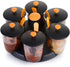 G & D Revolving Plastic Multi Purpose Aachar Pickle Container Masala Tray Dining Spice Stand Jar Box Transparent Condiment Set Masala Rack revolvi...