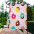 Moslion Donut Garden Flag Sweet Chocolate Donuts Candy with Polka Dot Stars For Baby Kids Flags Double-Sided Banner Welcome Yard Flag Outdoor Home...