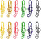 50 Pieces Music Paper Clips Musical Notes Clips Note Style Paper Clips Holders Clamps for Desk Bookmark Office School...