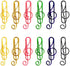 50 Pieces Music Paper Clips Musical Notes Clips Note Style Paper Clips Holders Clamps for Desk Bookmark Office School...
