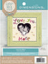 Dimensions Love You More' Photo Frame Embroidery Kit by Catchy Heck Studio, 5'' x 5''......