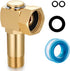 Garden Hose Reel Parts Fittings Swivel Elbow Connector Garden Hose Swivel Reel Replacement Parts Brass Replacement Part Swivel Adapter(1 PCS)...