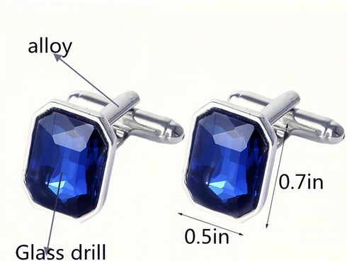 Men’s Cufflinks and Tuxedo Studs Set, Gift Box Packed, Mens Jewelry or Accessories for Wedding Party Anniversary Birthday Groom Business Elegant G...