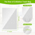 Clear Trash Bags - 100 Clear 2.6 Gallon Small Garbage Bags?white? for home office kitchen Trash Can Bathroom Bedroom...