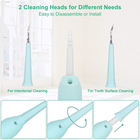 Electric Dental Calculus Remover, Sonic Tooth Scraper Plaque Tartar Stain Remover for Teeth High Frequency Vibration Teeth Cleaning Tools Kit with...