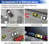 2PCS Fan Shaped Car Blind Spot Mirrors, HD Glass Frameless Convex Wide Angle Mirror, Adjustable Car Auxiliary Universal Rear View Mirror Exterior ...