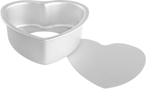 Fat Daddio's PHT-L83 Anodized Aluminum Removable Bottom Heart Cake Pan, 8 x 3 Inch...