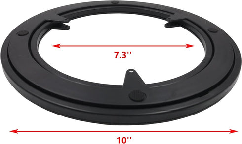 Heavy Duty Lazy Susan Hardware,10 Inch Plastic Rotating Turntable Bearing Swivel with Steel Ball Bearings, Round Table Swivel Ring, ABS+PC Materia...