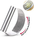 GuDoQi Garlic Press Rocker, Stainless Steel Garlic Mincer Garlic Crusher, Garlic Chooper with Peeler and Scraper Brush, Garlic Press with Ergonomi...