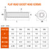 M6 x 20mm Flat Head Socket Head Screws Countersunk Bolts for Furniture Chair Table Desk Crib Bed, Carbon Steel, Black Oxide, Fully Threaded, 25 PC...