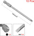 uxcell 10 Pcs 4mm Slotted Tip Magnetic Flat Head Screwdriver Bits, 1/4 Inch Hex Shank 4-inch Length S2 Power Tool...