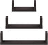 FURINNO Indo Wall Mounted Floating Shelves, Espresso...