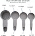 Storage Theory 2-in-1 Measuring Cups & Spoons Set - Space-Saving Nesting Kitchen Gadget for Baking, Cooking & Coffee - Food Grade Plastic Measurin...