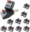 DC Power Connector Plug 10 Pairs Male and Female DC Connector 5.5mm x 2.1mm Power Jack Plug Adapter Socket for CCTV Camera and Led Strip...