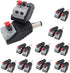 DC Power Connector Plug 10 Pairs Male and Female DC Connector 5.5mm x 2.1mm Power Jack Plug Adapter Socket for CCTV Camera and Led Strip...