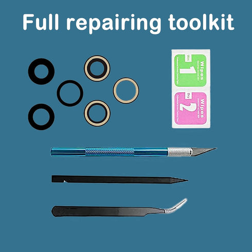 3 Pcs 13 Pro Camera Lens Glass Replacement for iPhone 13 Pro,13 Pro Back Rear Camera Lens Replacement with Pre-Installed Adhesive, Back Glass Came...