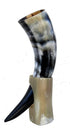 Viking Drinking Horn Mugs 10oz | Handmade Real Horn 12" Cups for Ale Wine Beer Chalice Norse Tankard THOR LOTR Vikings Style Gift for Men - Birthd...