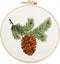 Beginner DIY Hand Embroidery kit for Home Decoration Hanging Pictures Large Pine Cones...