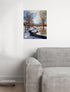 Scenery Winter Stream with Snow Landscape Wall Decor Art Print Poster (16x20)...