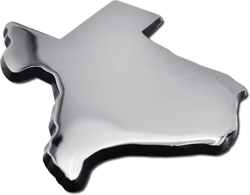 Elektroplate State of Texas Chrome All Metal Emblem for Cars, Trucks, and All Auto | Universal Fit at 3.1" x 3.25" | Weatherproof...
