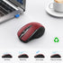 TECKNET Wireless Mouse (2.4G & BT5.0/3.0) Silent Mouse 4800 DPI Computer Mouse 6 Buttons Bluetooth Mouse, USB A Mouse Wide Compatibility - Red...