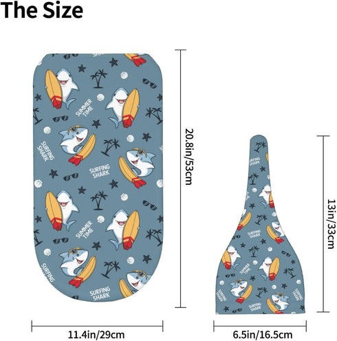 Cool Shark Tree Newborn Swaddle Blankets Hat Sets Soft Baby Receiving Blanket Swaddle Sack for Baby Shower Infant Boy Girl Gift...