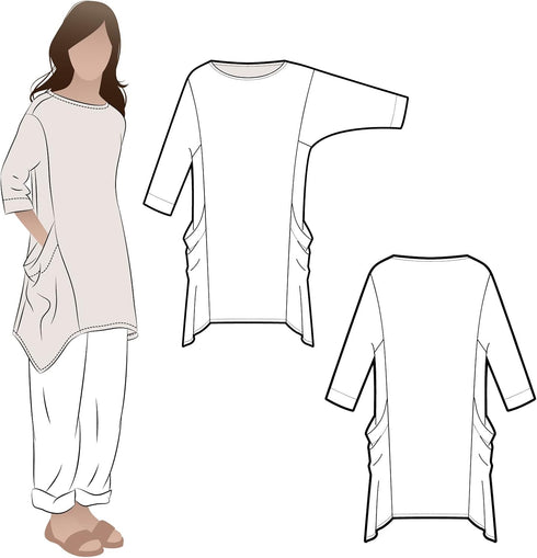 Style Arc Sewing Pattern - Kaye Tunic (Sizes 18-30)...