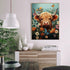Meothan 5D Highland Cow Diamond Painting Kits for Adults Flower Cow Diamond Art Kits for Adults Beginners, DIY Round Full Drill Gem Art Crafts Kit...