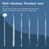 6 Pieces Dental Tools Set, Professional Stainless Steel Dental Hygiene Cleaning Kit with Case, Including Dental Mirror, Plaque Tartar Remover for ...