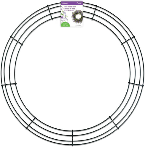 FloraCraft Wire Wreath Form 20 Inch Green...