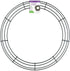 FloraCraft Wire Wreath Form 20 Inch Green...