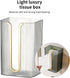 Acrylic Paper Towel Holder, Wall Mounted Paper Towel Dispenser, Adhesive Tissue Box Guest Napkin Countertop Paper Towel Holder for Bathroom(White)...