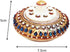 Kumkum Sindoor Dani Dabbi Holder in Marble Embellished with Rich Blue Kundans...