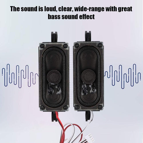 EBTOOLS TV Speaker, 2Pcs 4 Ohm 5W TV Box Speaker Loudspeaker Sound Amplifier Unit for LCD TV Advertising Player...
