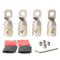 0 Gauge Wire Terminal Connector 5/16 Ring Wiring Connectors for Battery Bank Inverter Projects Car Audio Amplifier 4PCS with Adhesive Heat Shrink ...