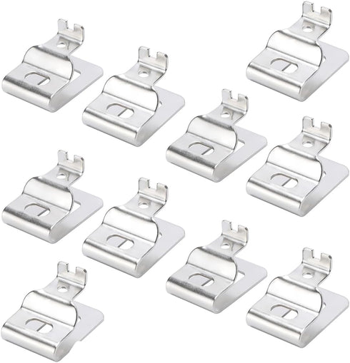 10PCS Replacement Belt Clip Hook Stainless Steel Drill Tool Clips Hook Kit with Screws for Dewalt N268241 Fit for 20V Power Tools DCD980 DCD985 DC...