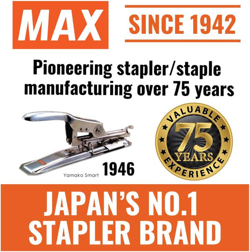 MAX 1/4-Inch Staples for HD-3DF Stapler, 1,000 Staples Per Box (3-1M)...
