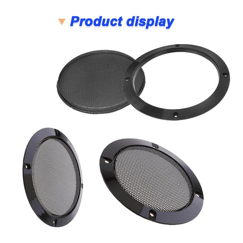 4" Speaker Grills Cover, Cold Rolled Steel Loudspeaker Net Cover, Metal Mesh Speaker Grille Replacement for 4 Inch Woofer Speakers, with Screws (4...