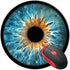Mouse Pad Cool Eye Iris Blue Teen, Round Mousepad, Non-Slip Rubber Base Mouse Mat for Laptop and Computer...