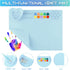 Silicone Painting Mat for Crafts Kids: Silicone Painting Station Pad with Cup and Paint Brush Holder Palette, 20"x16" Paint Tray Palette Craft Mat...