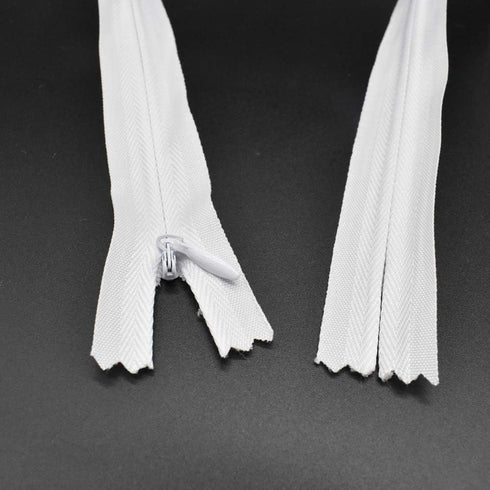 40Pcs 20 Inch Nylon Invisible Zippers Sewing for Tailor Sewing Crafts, Dresses, Skirts, Pillows DIY Crafter's Special (White)...
