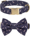 Adjustable Pet Bow Tie and Dog Collar for Small Medium Large Dogs, Puppy Collar with Bowtie, Cute Bow and Dog Collars - Comfortable, Soft, and Dur...