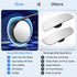 1797 Blind Spot Mirrors 2 Pack Side Mirror Rain Guard for Car Rear View Round Adjustable Convex Carbon Fiber Exterior Accessories Reverse Change L...