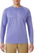 Men's UPF 50+ Rash Guard Swim Shirt Long Sleeve Moisture Wicking Quick Dry Lightweight Wrinkle-resistant Fishing Running, Persian Violet, Small...