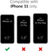 oakxco Thin Slim Clear case for iPhone 11, Transparent Hybrid Hard Shell Plastic & Soft Silicone Rubber Bumper, Non-Yellow Acrylic Protective Ligh...