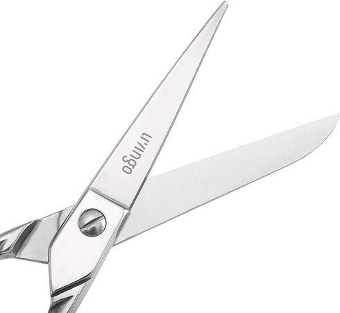 LIVINGO 6'' Professional Forged Fabric Scissors, Precision Tailor Small Scissors Heavy Duty, Sharp Stainless steel Sewing Shears for Crafting Supp...