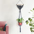 Macrame Gothic Bat Hanging Planter Decor, Bat Macrame Hanger for Various Plants from Potted Succulents and Air Plants, Boho & Witchy Room Decor, U...