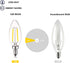 12V Candelabra LED Light Bulb Low Voltage 25 watt Equivalent, 12V LED Bulb E12 3000K 24volt Candelabra Light Bulbs for RV, 6 Pack...