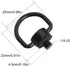 2 Pack D-Type Screw Stainless Steel D Ring Screw Hinged Holder Camera Fixing Screw for Tripod DSLR Cameras for Quick Release Wrist Strap Sling, Bl...